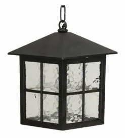 Rustikale Außenlampe Schwarz IP43 regengeschützt