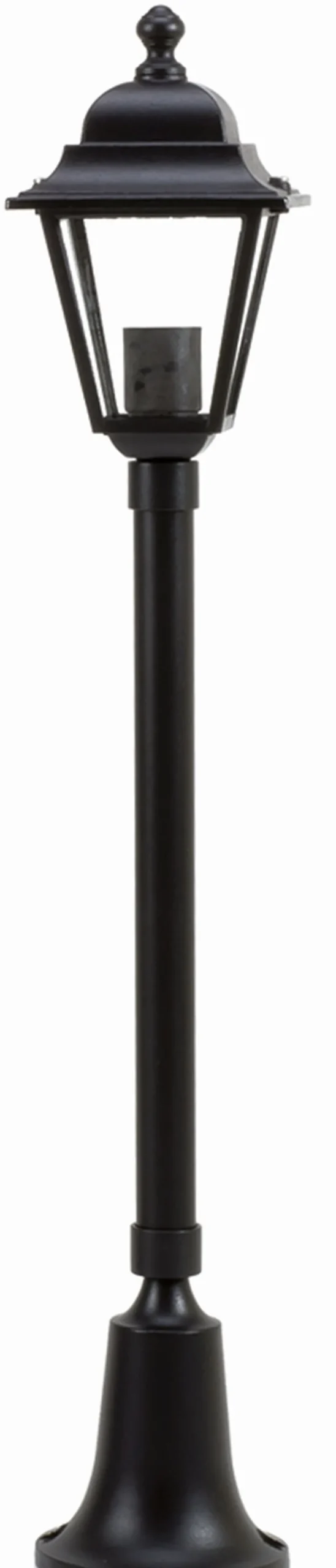 Rustikale Außenlampe Schwarz 74cm IP44 Aluminium E27