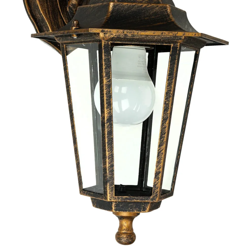 Rustikale Außenleuchte PARIS Kupfer Antik IP44 E27