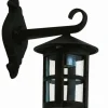 Rustikale Außenleuchte Wand Schwarz IP43 regengeschützt