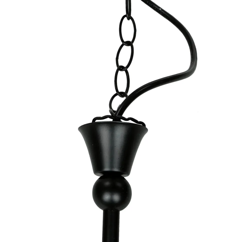 Rustikale Hängelampe verstellbar Schwarz DOROTHEA