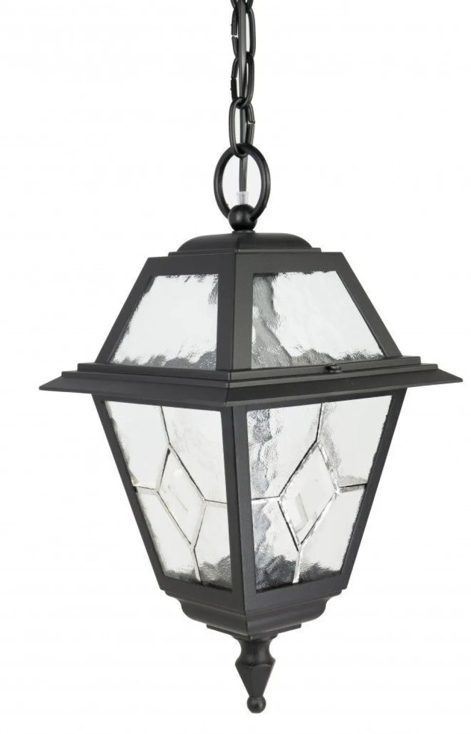 Rustikale Hängeleuchte außen Aluminium Glas IP43