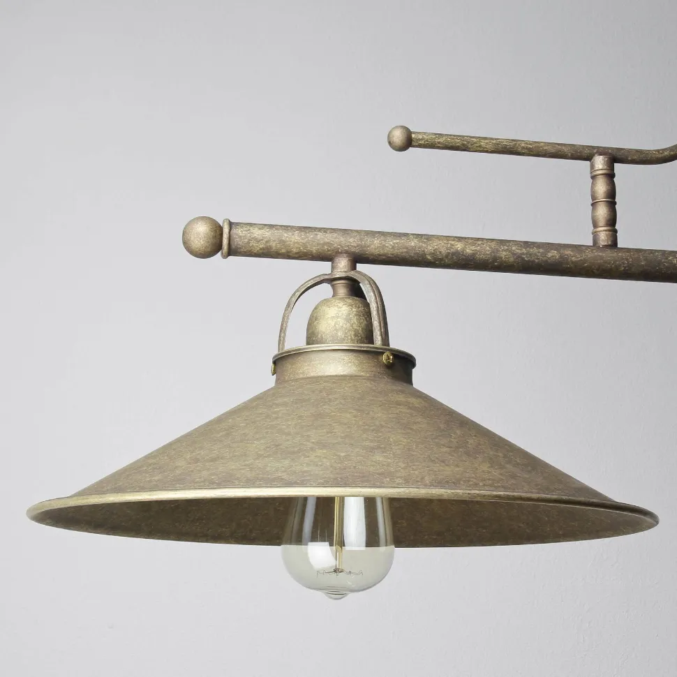 Rustikale Hängeleuchte Country Bronze Antik