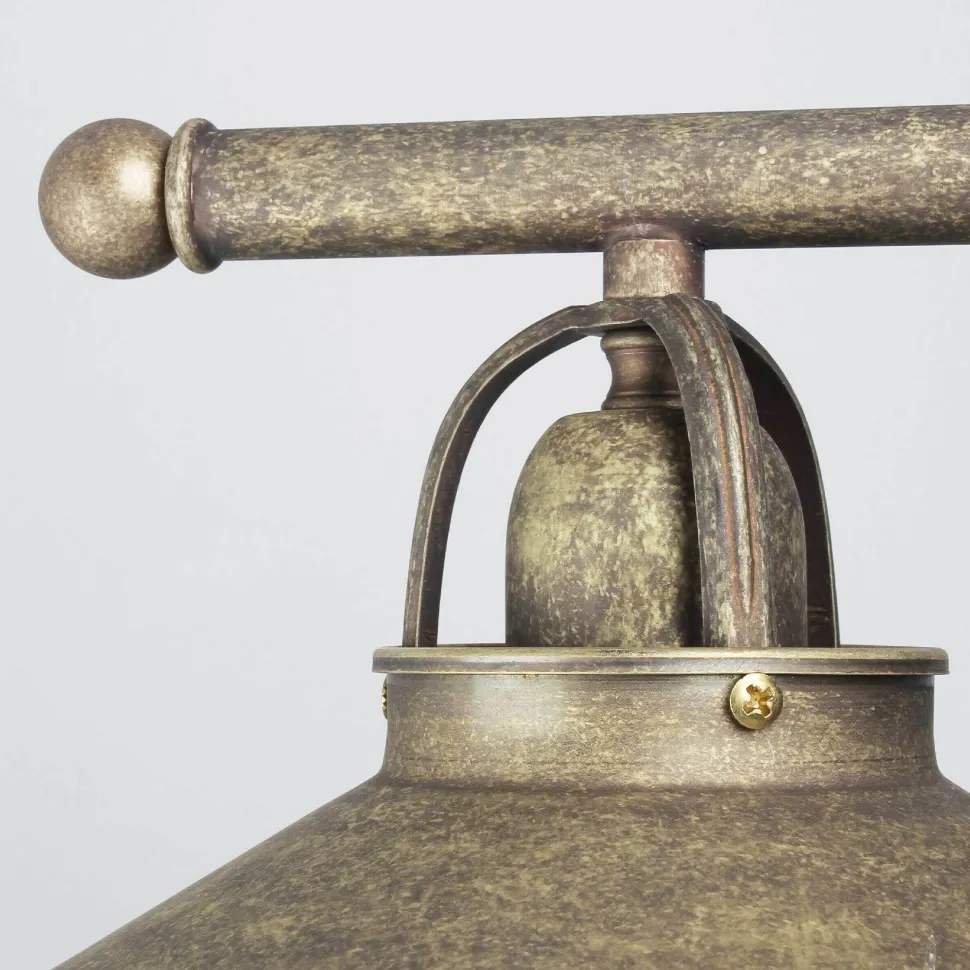 Rustikale Hängeleuchte Country Bronze Antik