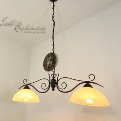 Rustikale Hängeleuchte Country 2-flmg