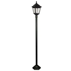 Rustikale Lampe Außen Stehend LANCE Schwarz 191cm