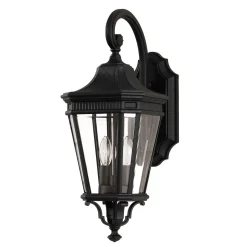 Rustikale Laterne Schwarz Aluminium IP44 CHARLES