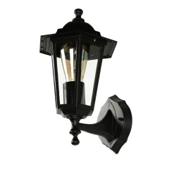 Rustikale Laternen Außenwandleuchte PARIS Schwarz