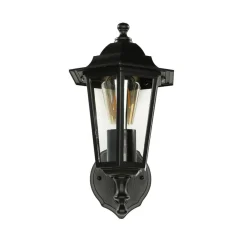 Rustikale Laternen Außenwandleuchte PARIS Schwarz