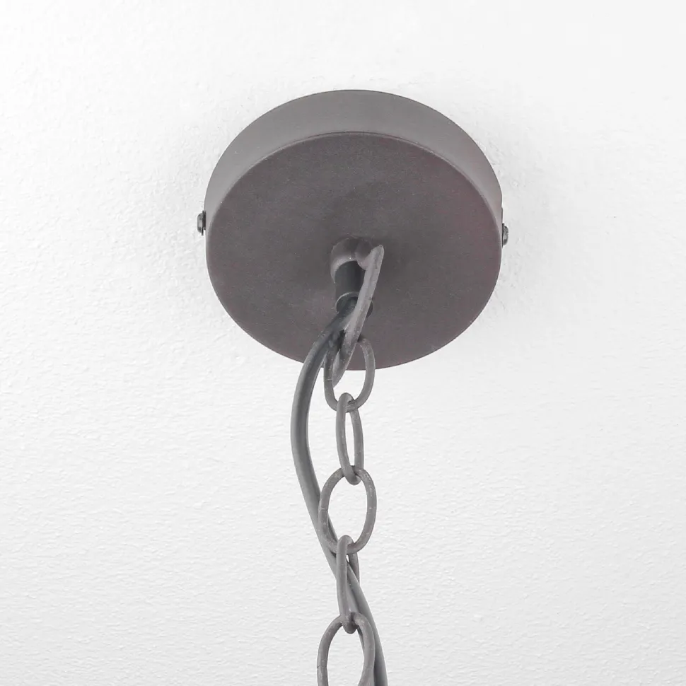 Rustikale Pendelleuchte Country rostfarbig