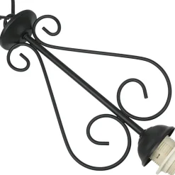 Rustikale runde Hängeleuchte E27 ATHEN