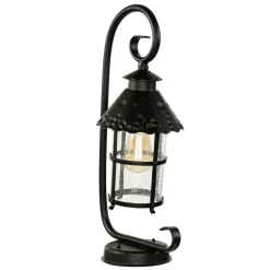 Rustikale Sockelleuchte außen 54cm regenfest E27