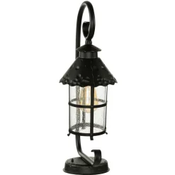 Rustikale Sockelleuchte außen 54cm regenfest E27