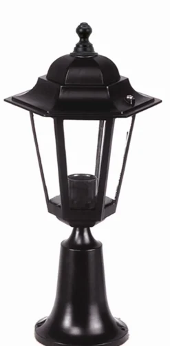 Rustikale Sockelleuchte außen 42cm regengeschützt