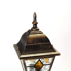 Rustikale Sockelleuchte Kupfer Antik SALZBURG E27