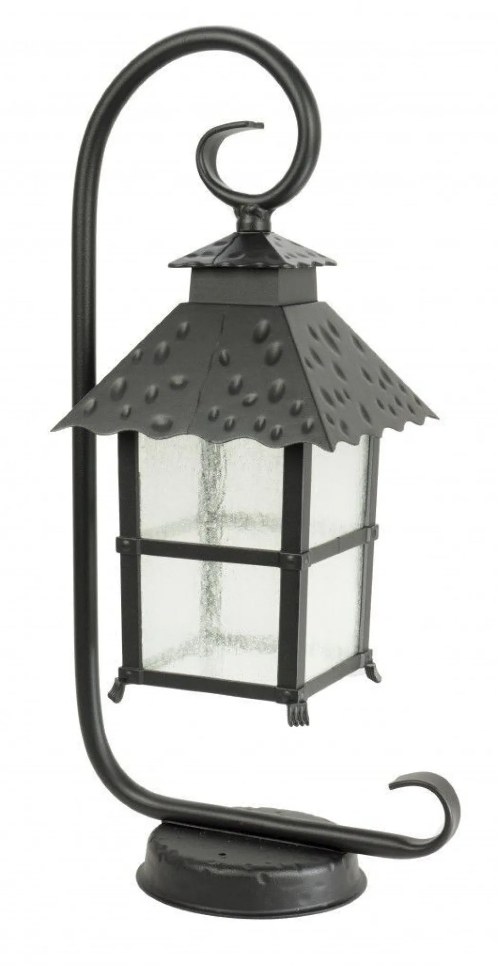 Rustikale Sockelleuchte MONTREAL Schwarz 53cm E27