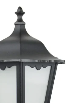 Rustikale Wandleuchte Außen Schwarz Aluminium Glas