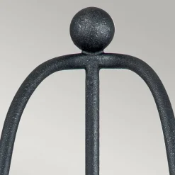 Rustikale Wandleuchte Metall 41,8 cm Shabby Grau 2x E14