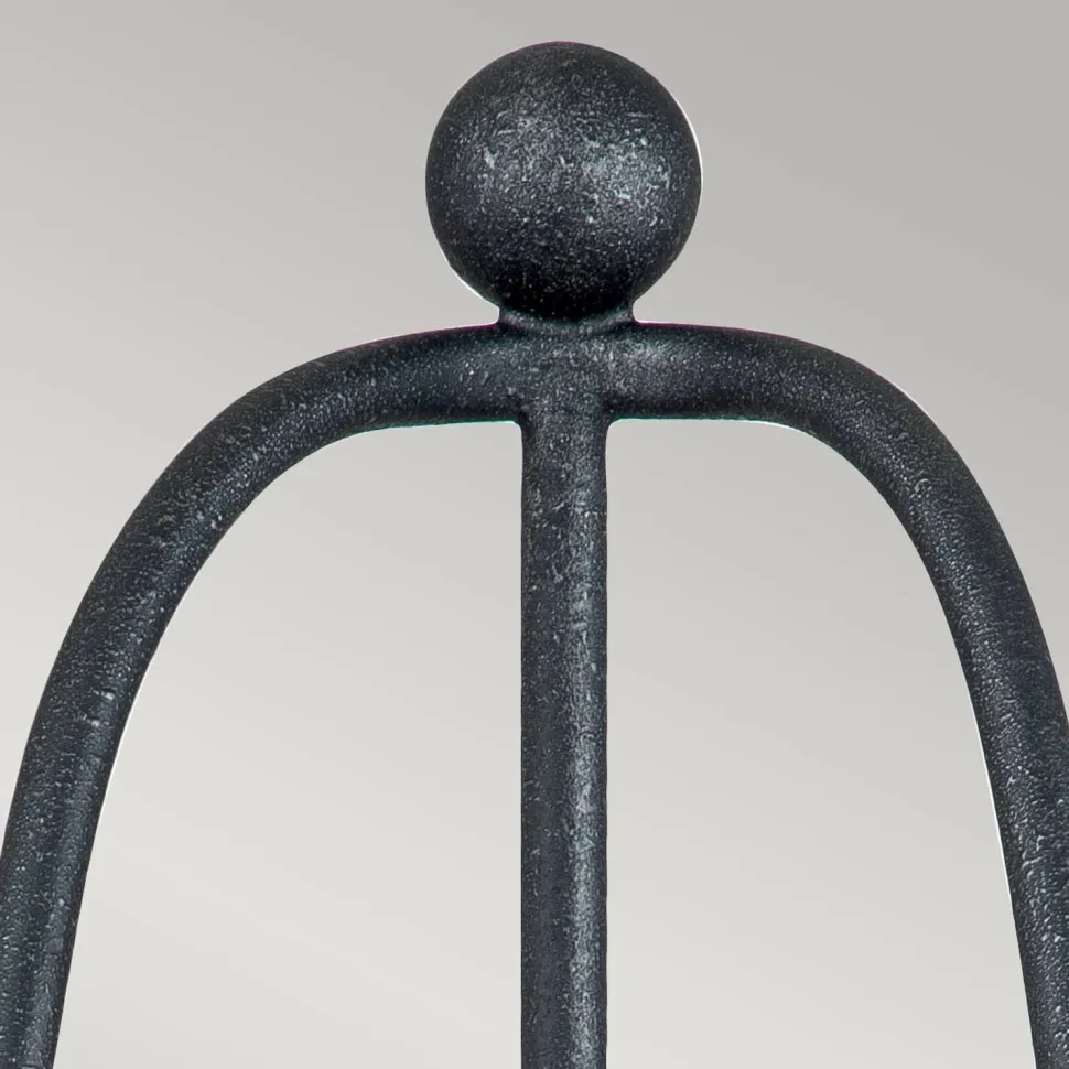 Rustikale Wandleuchte Metall 41,8 cm Shabby Grau 2x E14