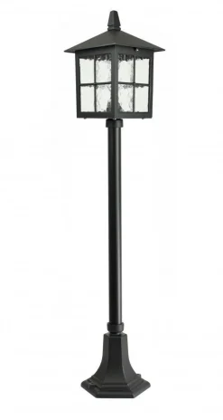 Rustikale Wegeleuchte BAARLE Schwarz IP43