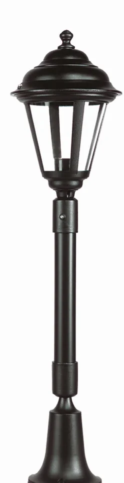 Rustikale Wegeleuchte ELEANOR 79 cm IP44 Schwarz E27