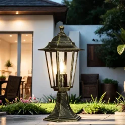 Rustikale Wegeleuchte Garten Laterne E27 PARIS