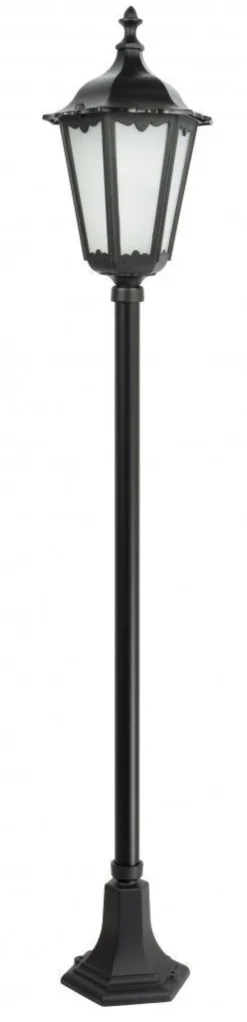 Rustikale Wegeleuchte Schwarz 164cm IP43 E27