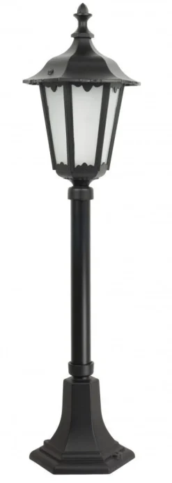 Rustikale Wegeleuchte Schwarz 76cm E27 IP43