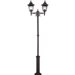 Rustikaler Kandelaber Schwarz 227cm hoch Weg Garten