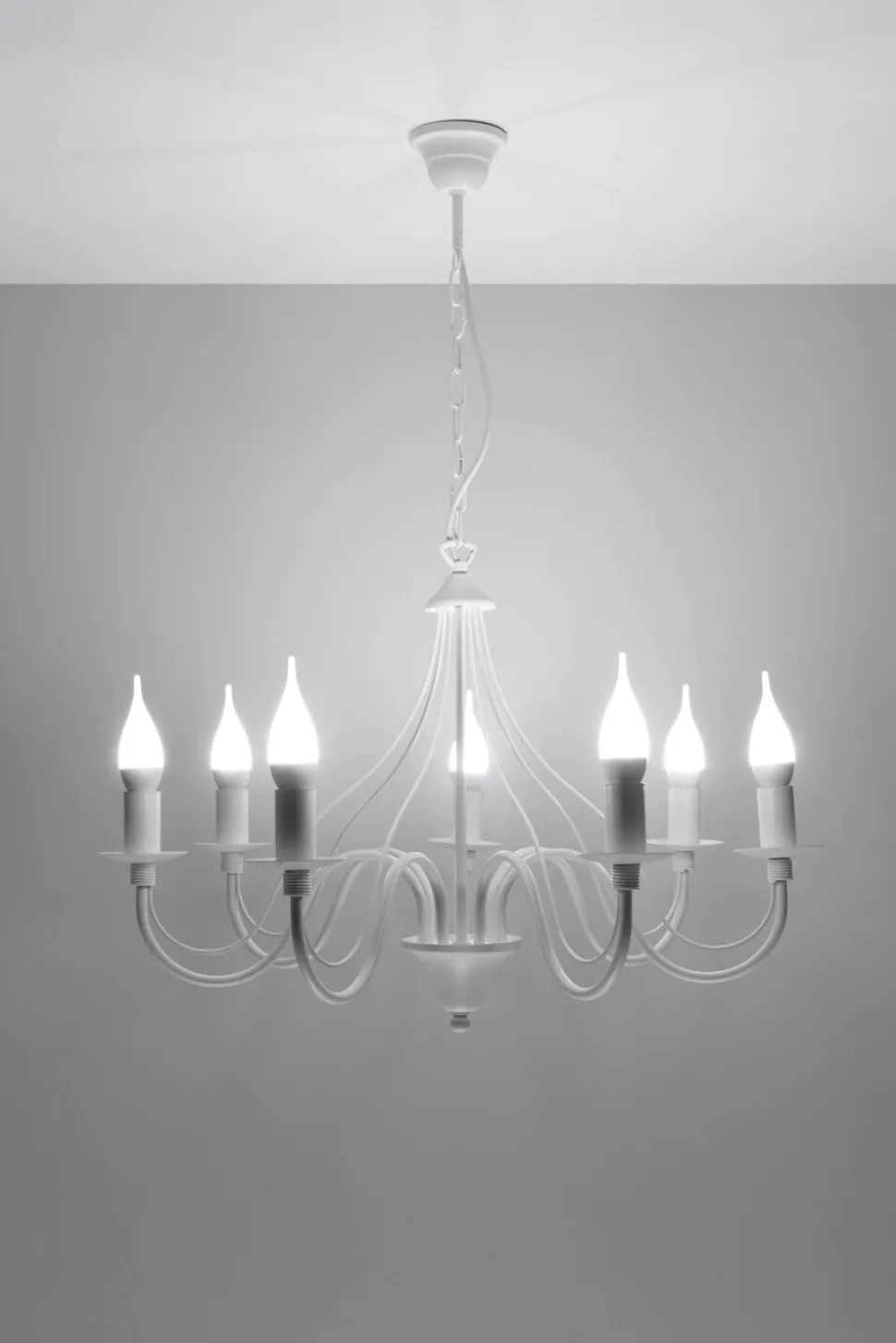 Rustikaler Kronleuchter FIORANO