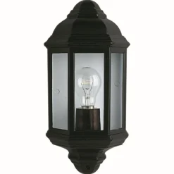 Schiffslampe Außenleuchte Wandlaterne flach schwarz