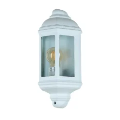 Schiffslampe Außenleuchte Wand Laterne flach weiß