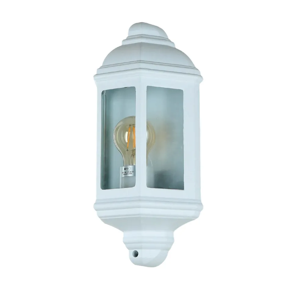 Schiffslampe Außenleuchte Wand Laterne flach weiß