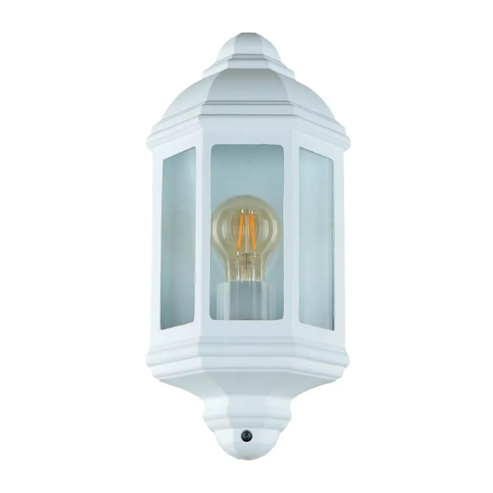 Schiffslampe Außenleuchte Wand Laterne flach weiß
