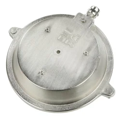 Schiffslampe Messing Riffelglas IP64 rostfrei rund