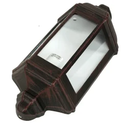 Schiffslampe Wandleuchte Außen Schwarz Braun LIVORNO