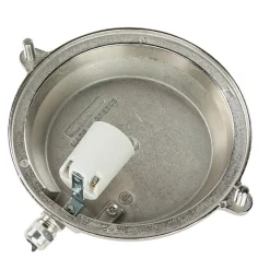 Schiffsleuchte Außen Messing Riffelglas IP64 Haus