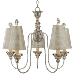 Schirm Kronleuchter in Silber Gold Ø83cm Esszimmer