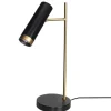 Schreibtischlampe Gold Schwarz 49 cm Metall GU10 verstellbar