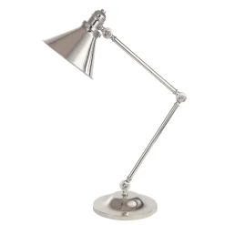Schreibtischlampe ISMENE Nickel 66cm Tisch Leuchte