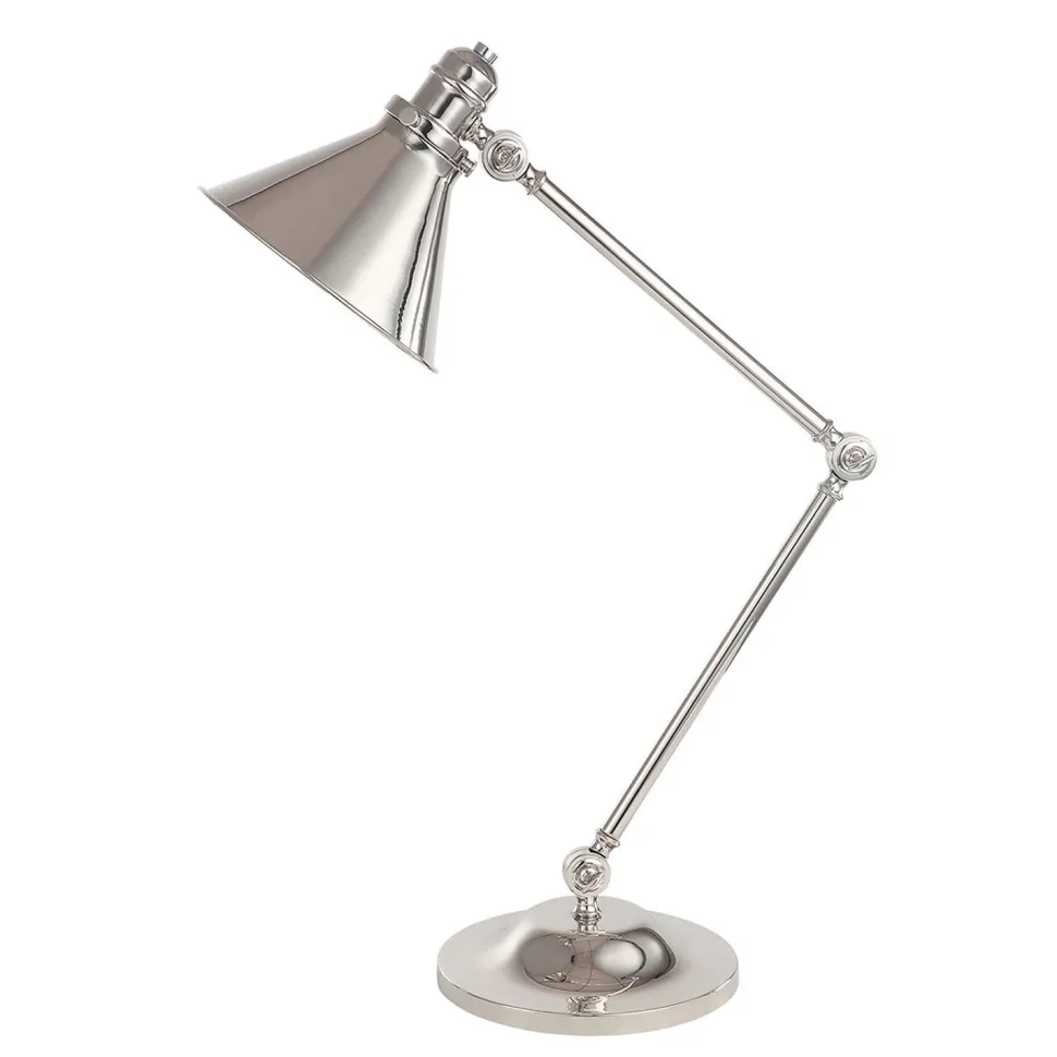 Schreibtischlampe ISMENE Nickel 66cm Tisch Leuchte