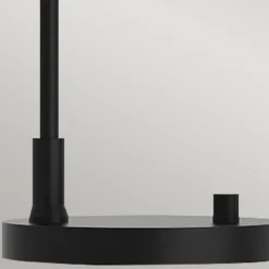 Schreibtischlampe Metall 51 cm hoch Schwarz verstellbar