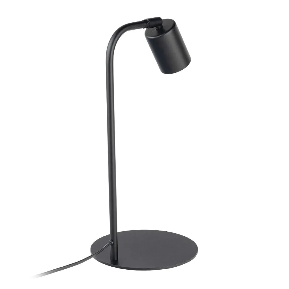Schreibtischlampe Metall 40 cm klein Schwarz verstellbar