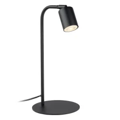 Schreibtischlampe Metall 40 cm klein Schwarz verstellbar