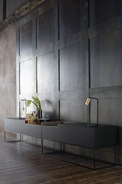 Schreibtischlampe Schwarz Gold 50 cm verstellbar Metall