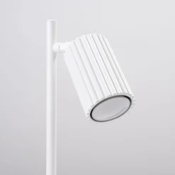 Schreibtischleuchte Weiß Metall H: 43 cm schwenkbar GU10