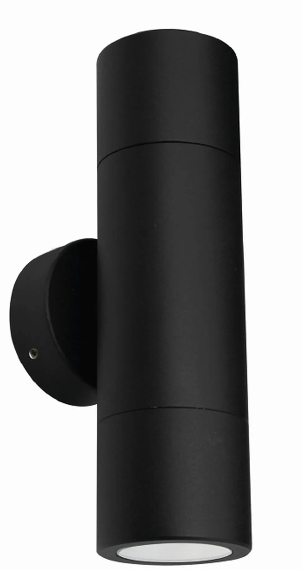 Schwarze Außenlampe Aluminium IP54 E27 Up Down Lampe