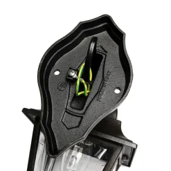 Schwarze Außenlampe Aluminium IP44 Rustikal E27