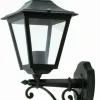 Schwarze Außenlampe antik Rustikal IP44 E27 H:41cm