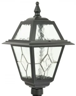 Schwarze Außenlampe MERKSEM 80cm IP43 Aluminium